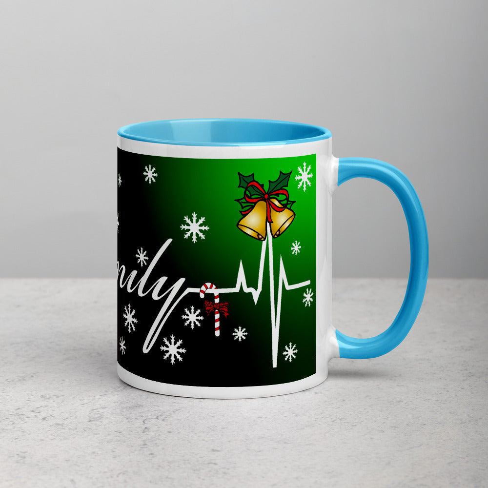 'Family Christmas' Two Toned Mug