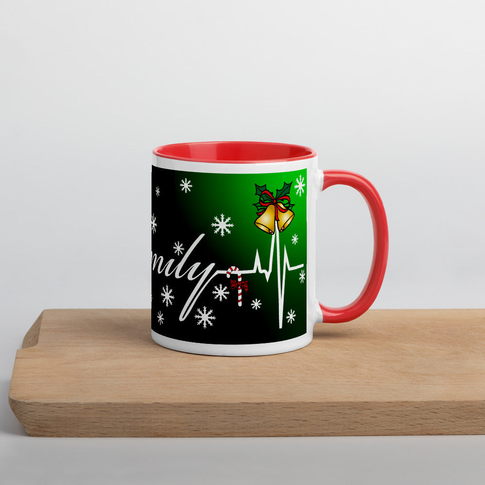 'Family Christmas' Two Toned Mug