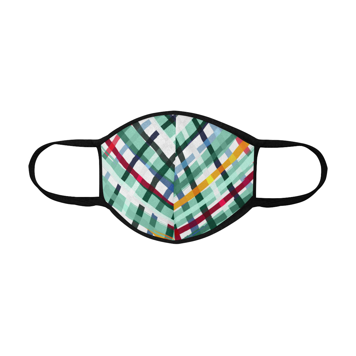 Cross Stitch Shape Cotton Fabric Face Mask with filter slot (30 Filters Included) - Non-medical use