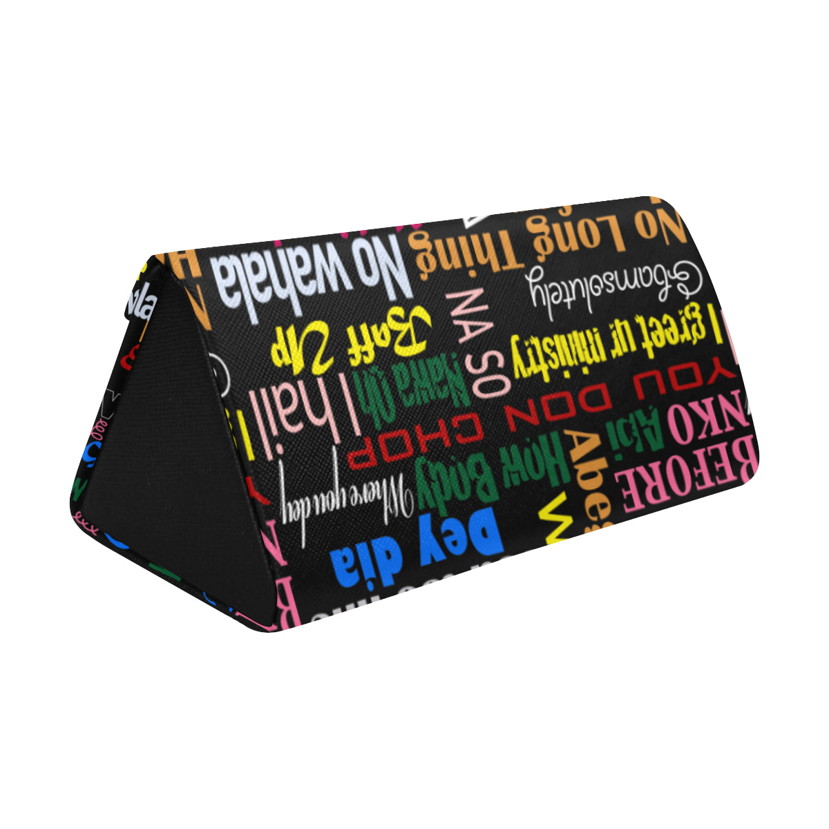 AfriBix Pidgin Print Foldable Glasses Case