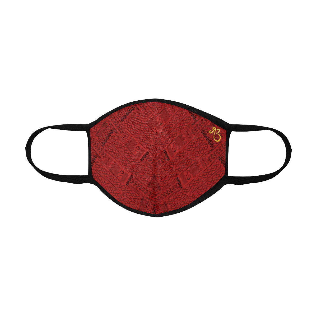 Tribal Print Cotton Fabric Face Mask with filter slot (30 Filters Included) - Non-medical use