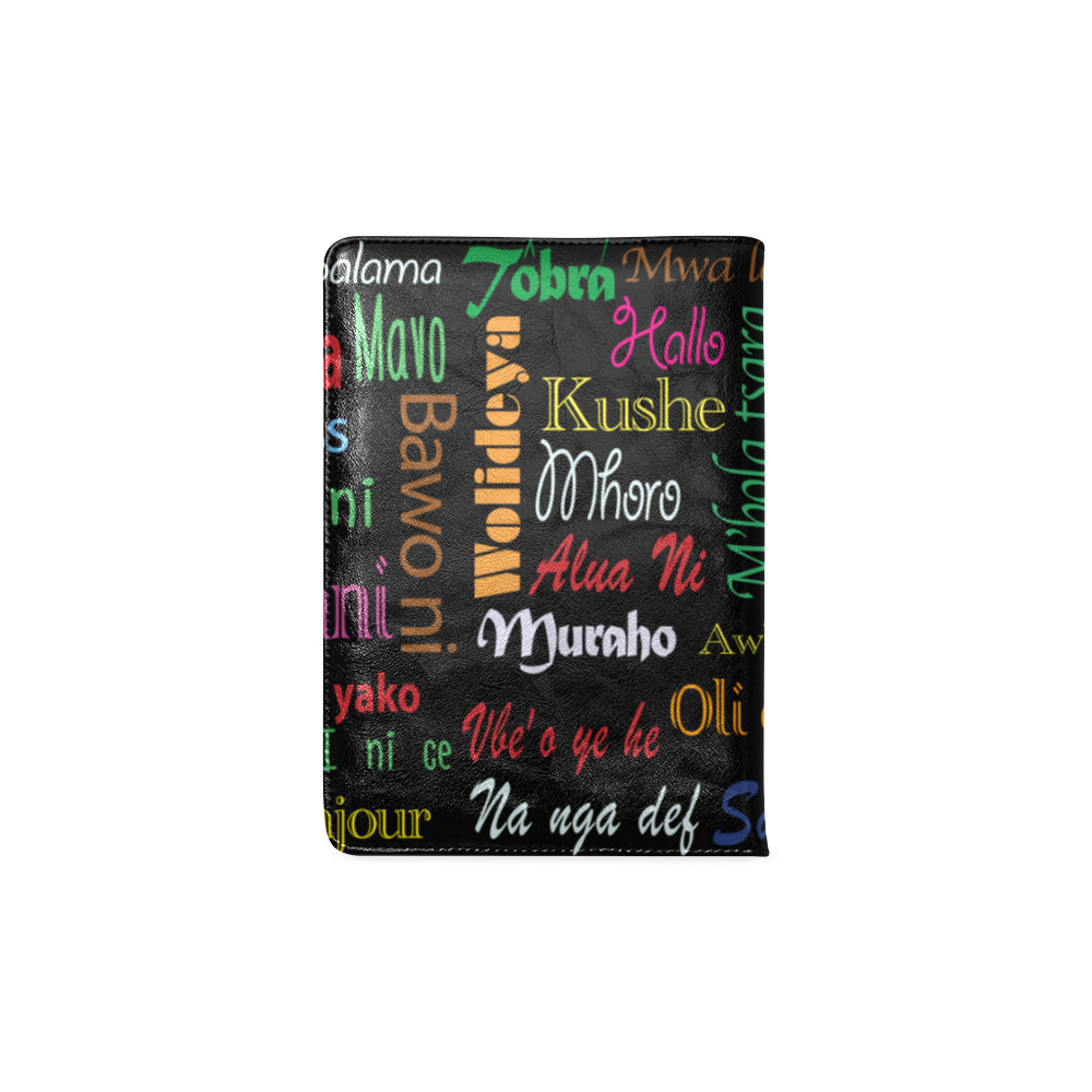 AfriBix Hello Print A5 Leatherette Notebook