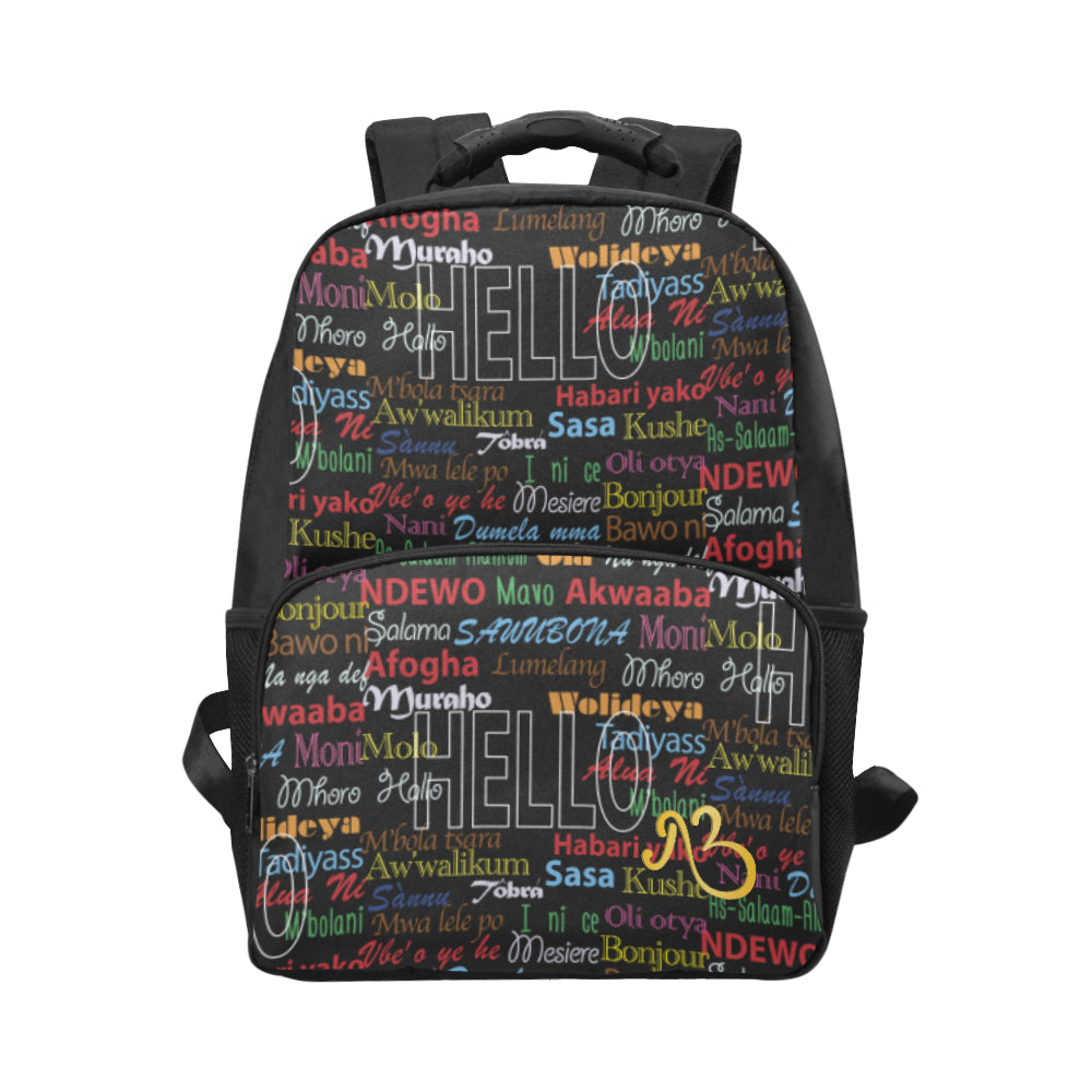 AfriBix Hello Print Classic Backpack