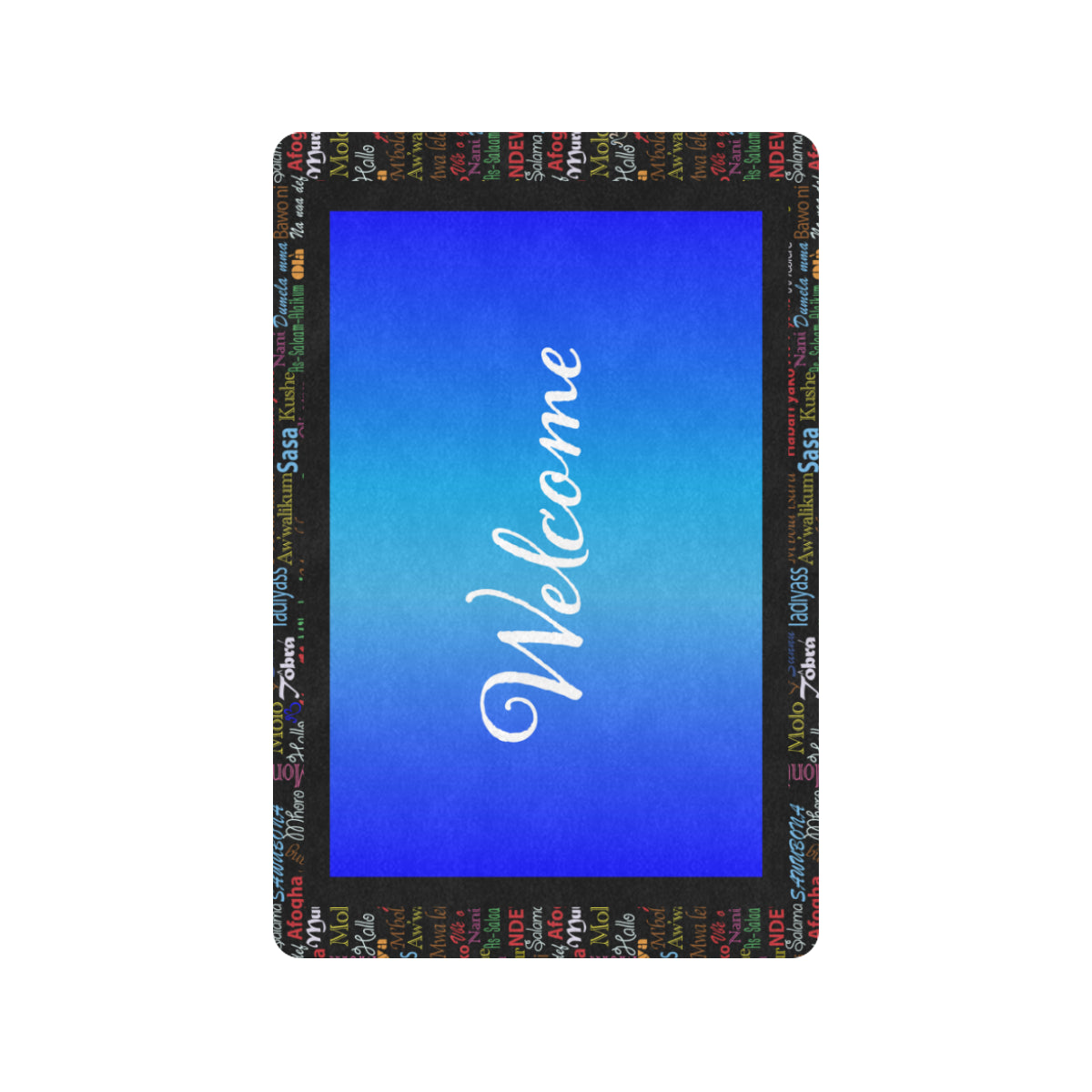 AfriBix Hello Print Welcome Doormat