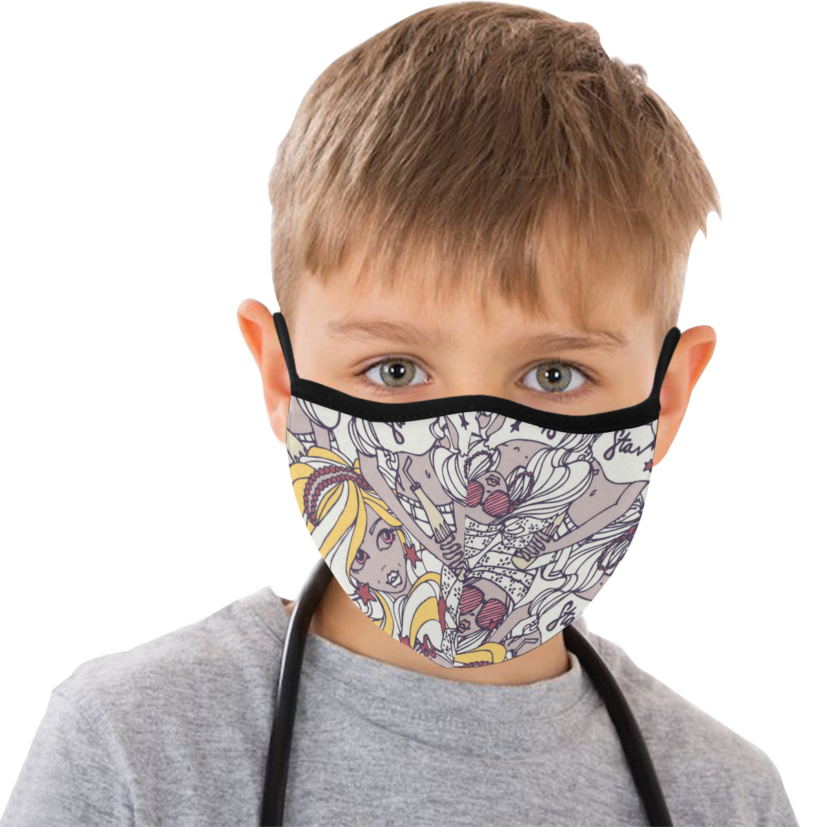 Amazonians Cotton Fabric Face Mask with filter slot (30 Filters Included) - Non-medical use
