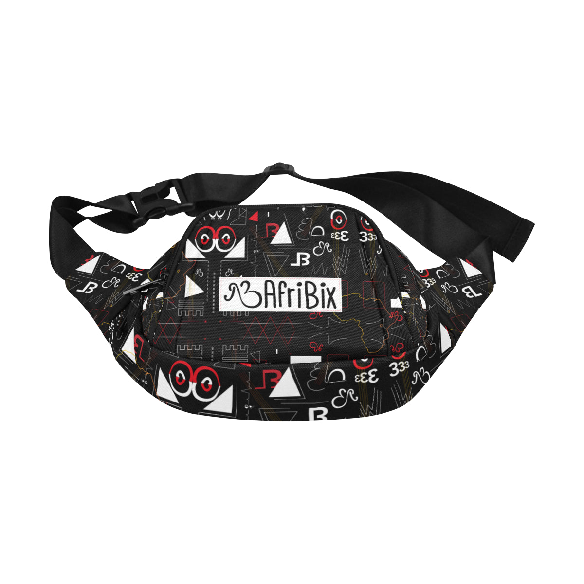 Linear Print Waist Bag