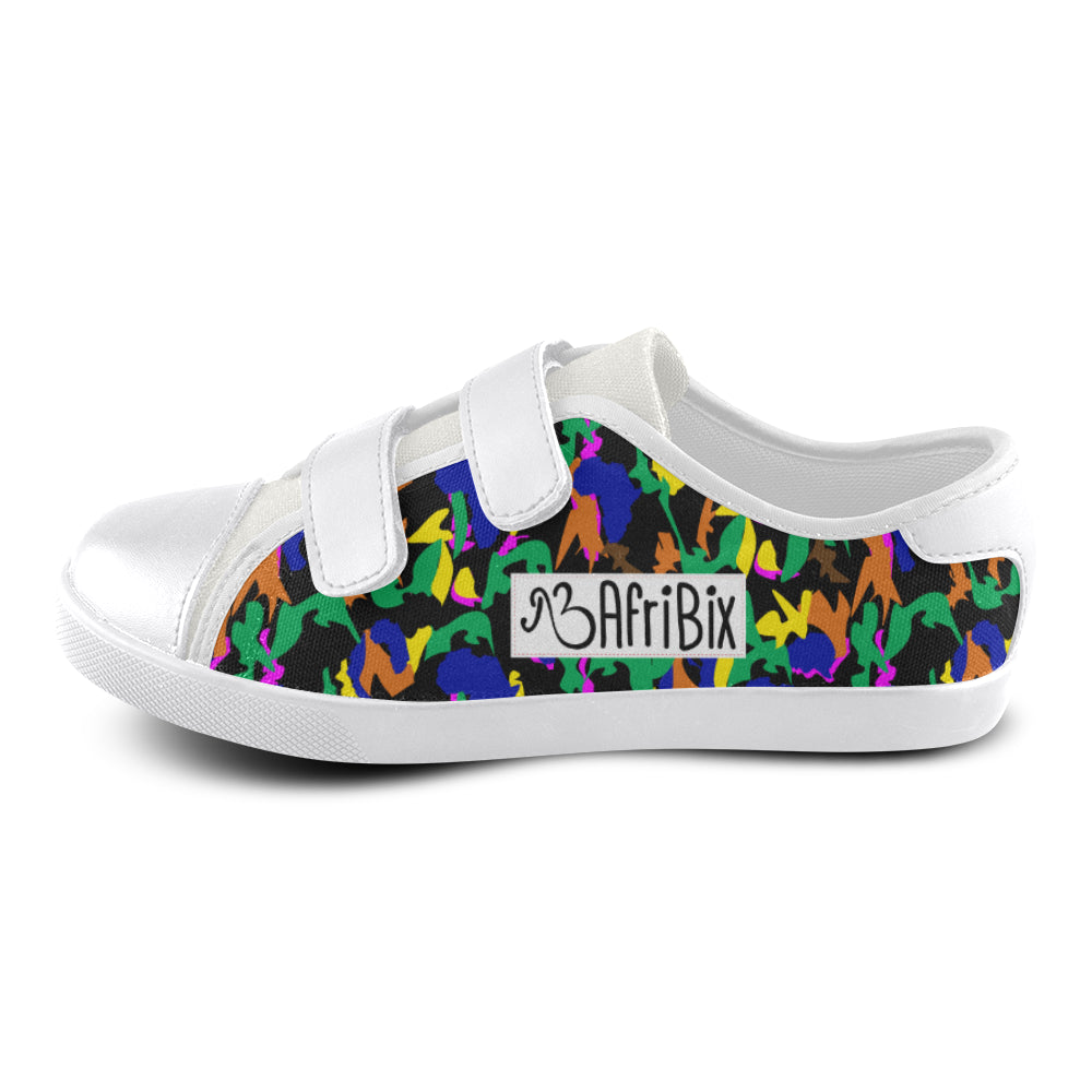 AfriBix Kids Camo Velcro Canvas