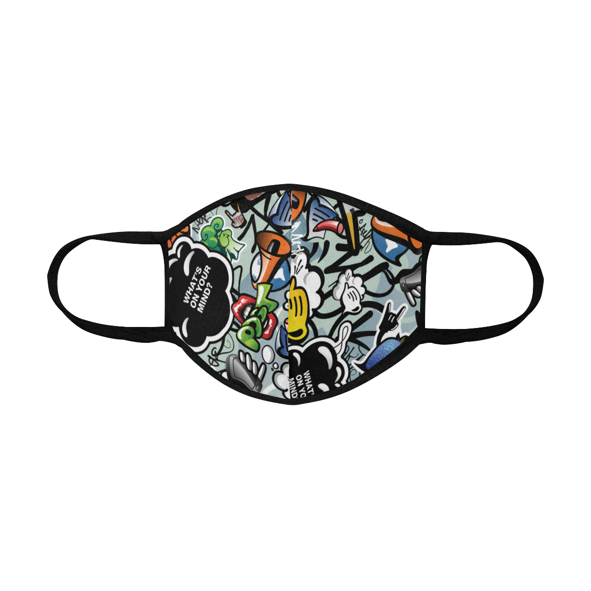 Mind The Print Cotton Fabric Face Mask (30 Filters Included) - Non-medical use