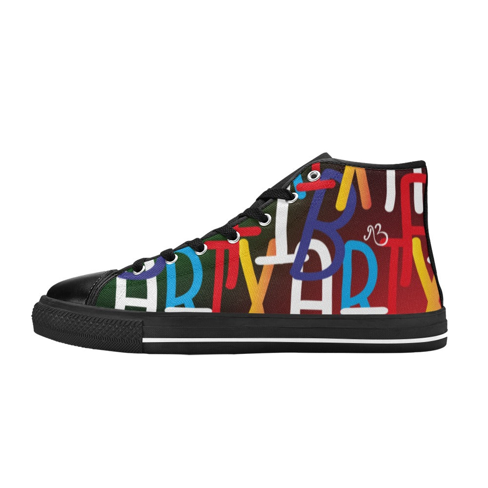 AfriBix Collage Women's Hightop Canvas