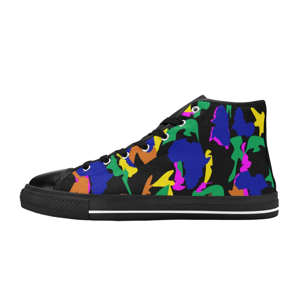 AfriBix Camo Women's Hightop Canvas