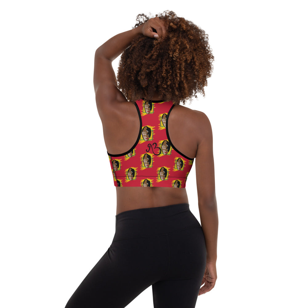 Heritage Print Padded Sports Bra