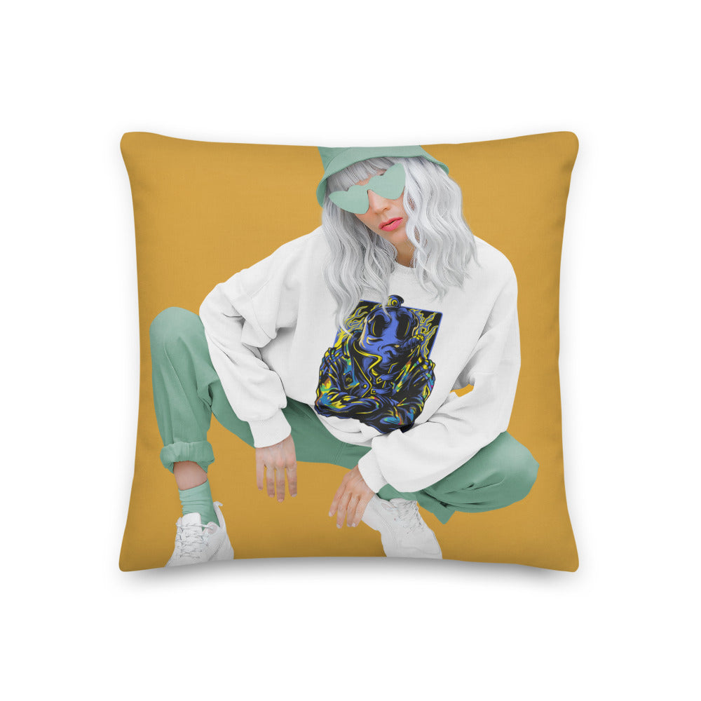 Stay Fearless Personalised Premium Throw Pillow