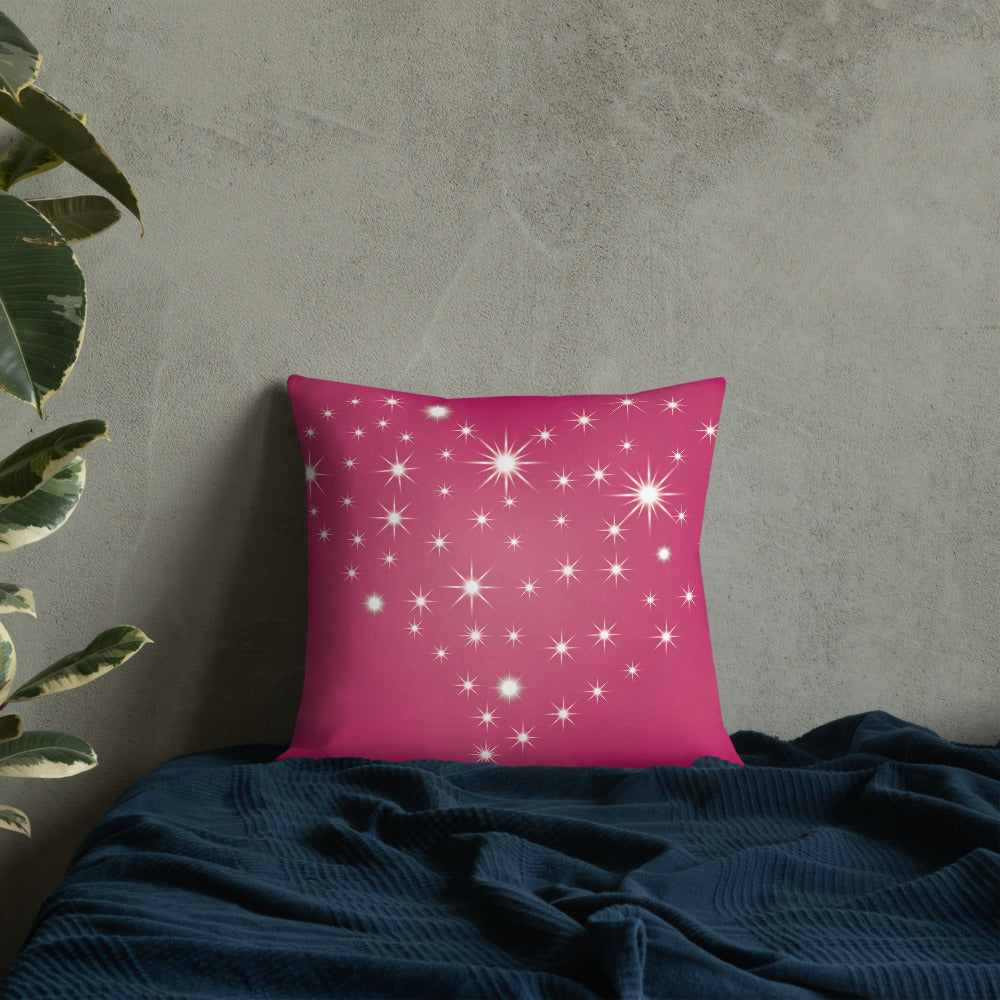 Love Personalised Premium Throw Pillow - Stars