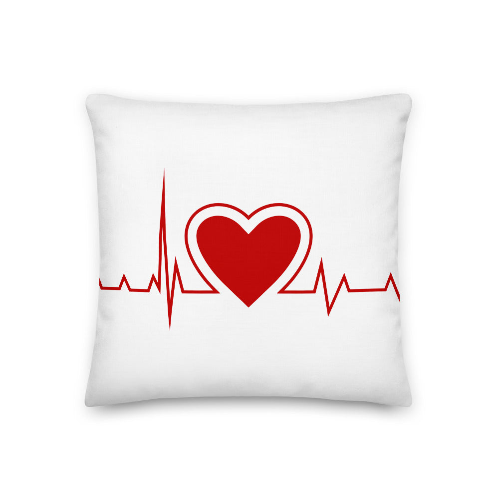 Heartbeat Premium Throw Pillow