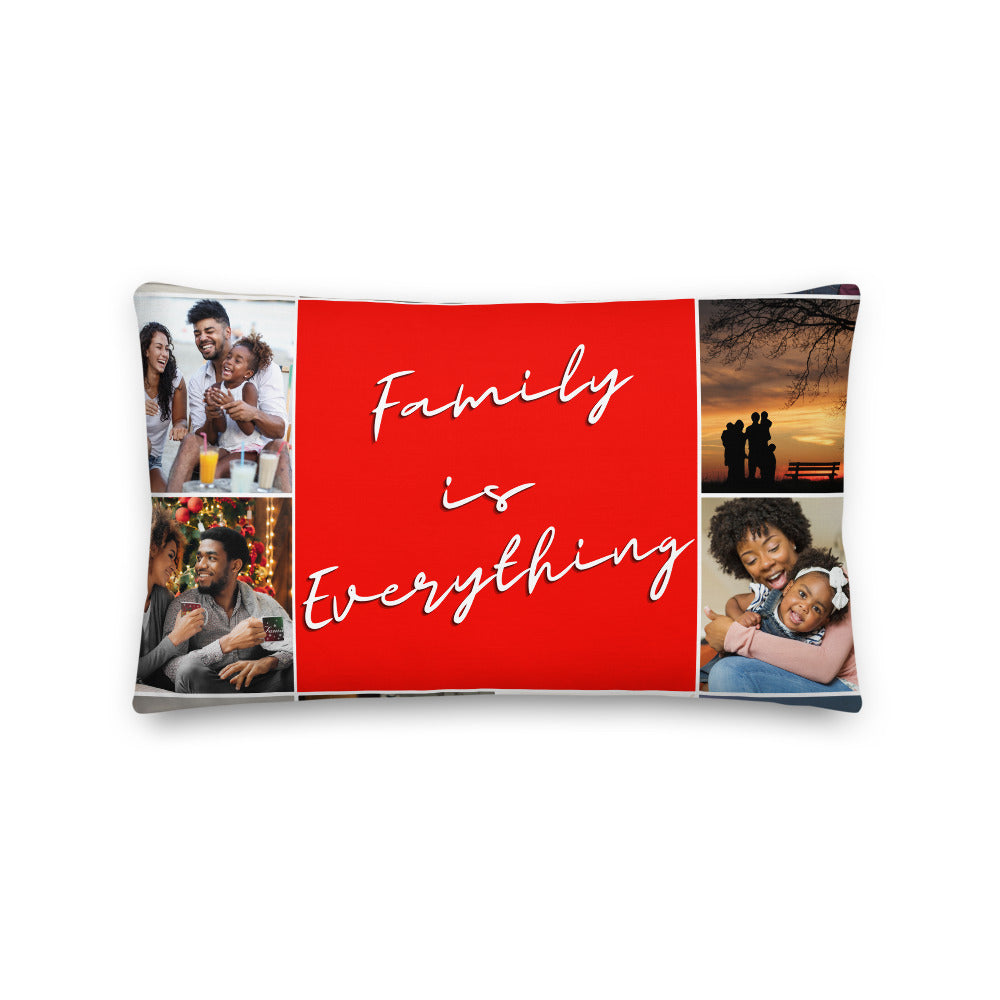 Personalisable Family Premium Throw Pillow