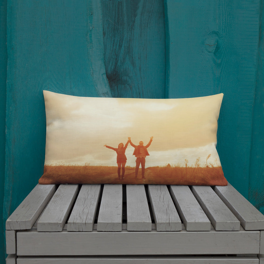 Love Personalised Premium Throw Pillow - Nature