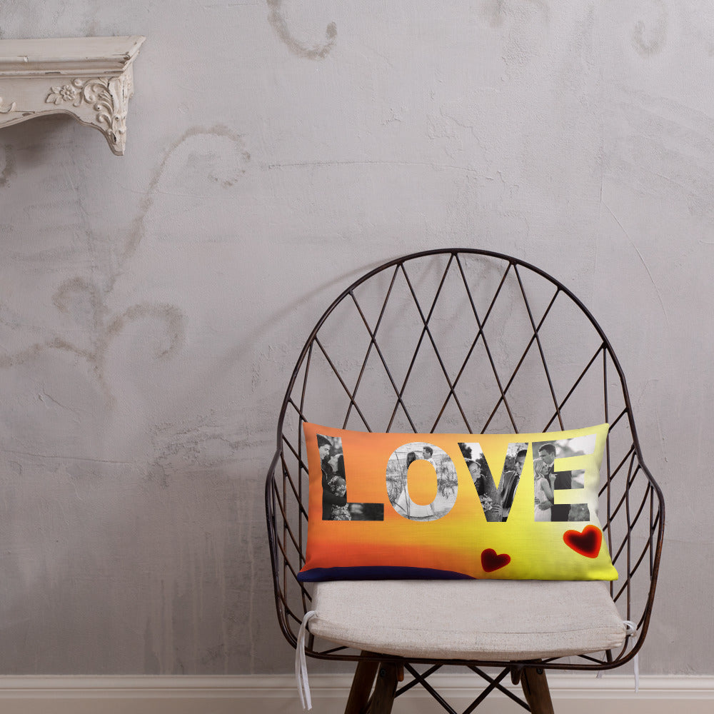 Love Personalised Premium Throw Pillow - Road trip
