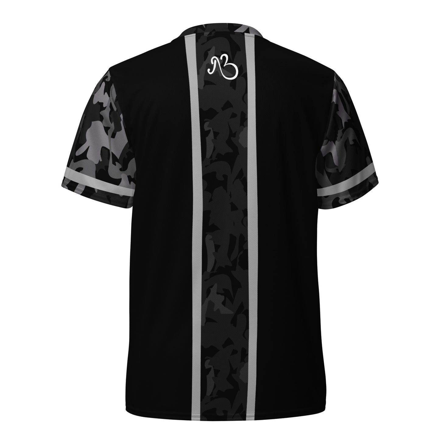 AfriBix Camo Recycled Unisex Sports Jersey - Black