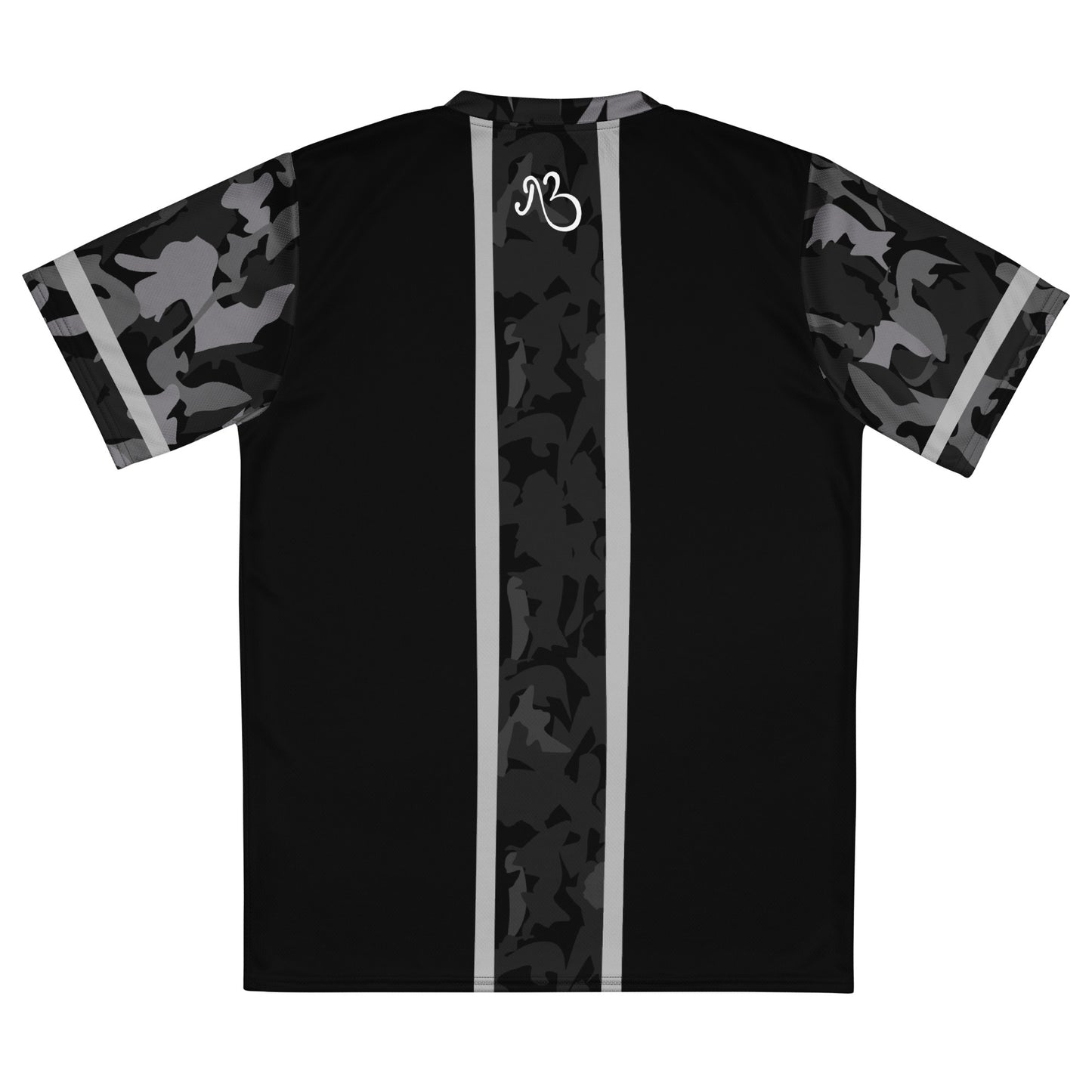 AfriBix Camo Recycled Unisex Sports Jersey - Black