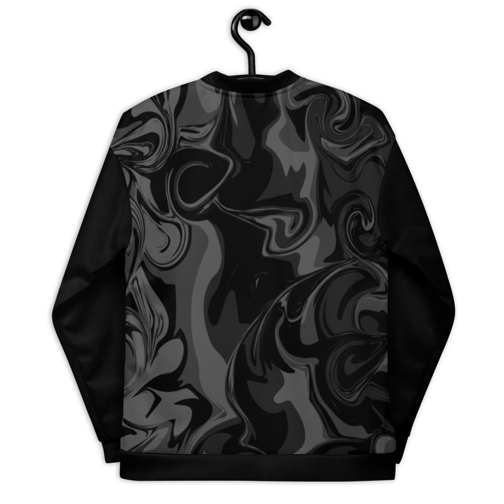 AfriBix Marble Unisex Bomber Jacket - Black