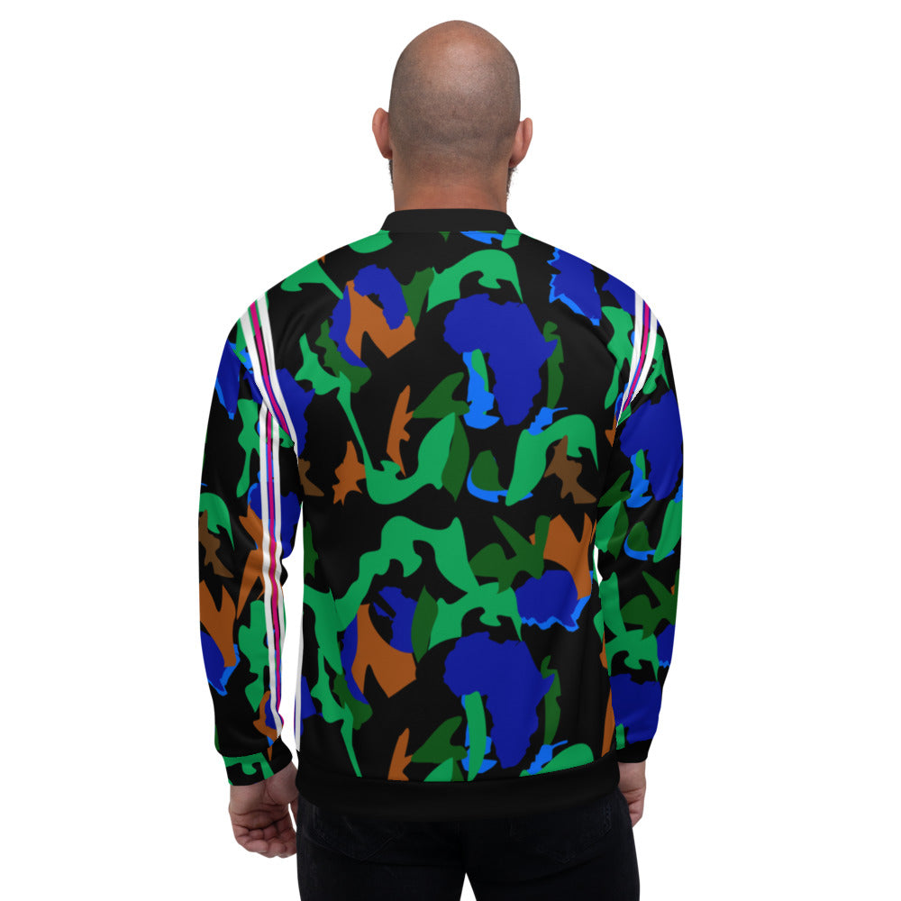 AfriBix Camo Print Unisex Bomber Jacket