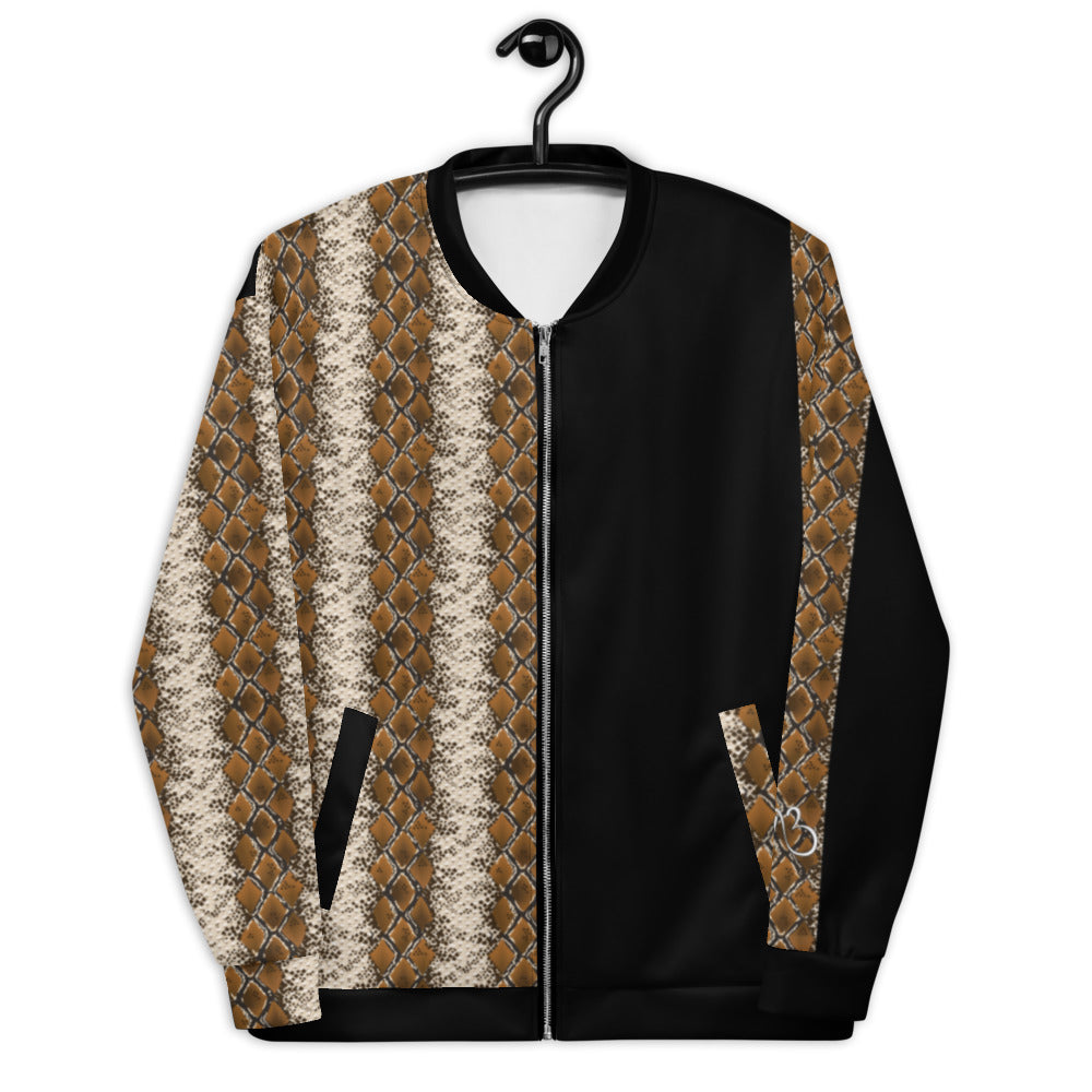 AfriBix Snake Skin Unisex Bomber Jacket