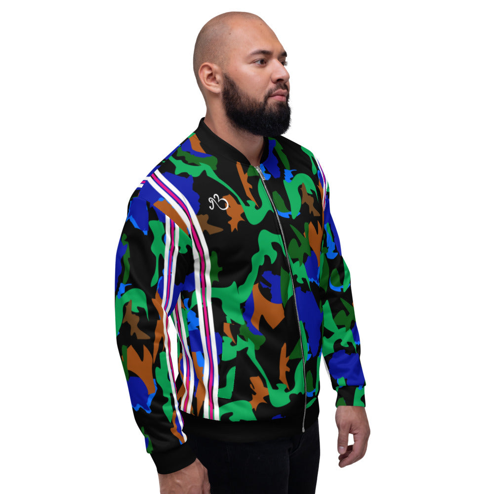 AfriBix Camo Print Unisex Bomber Jacket