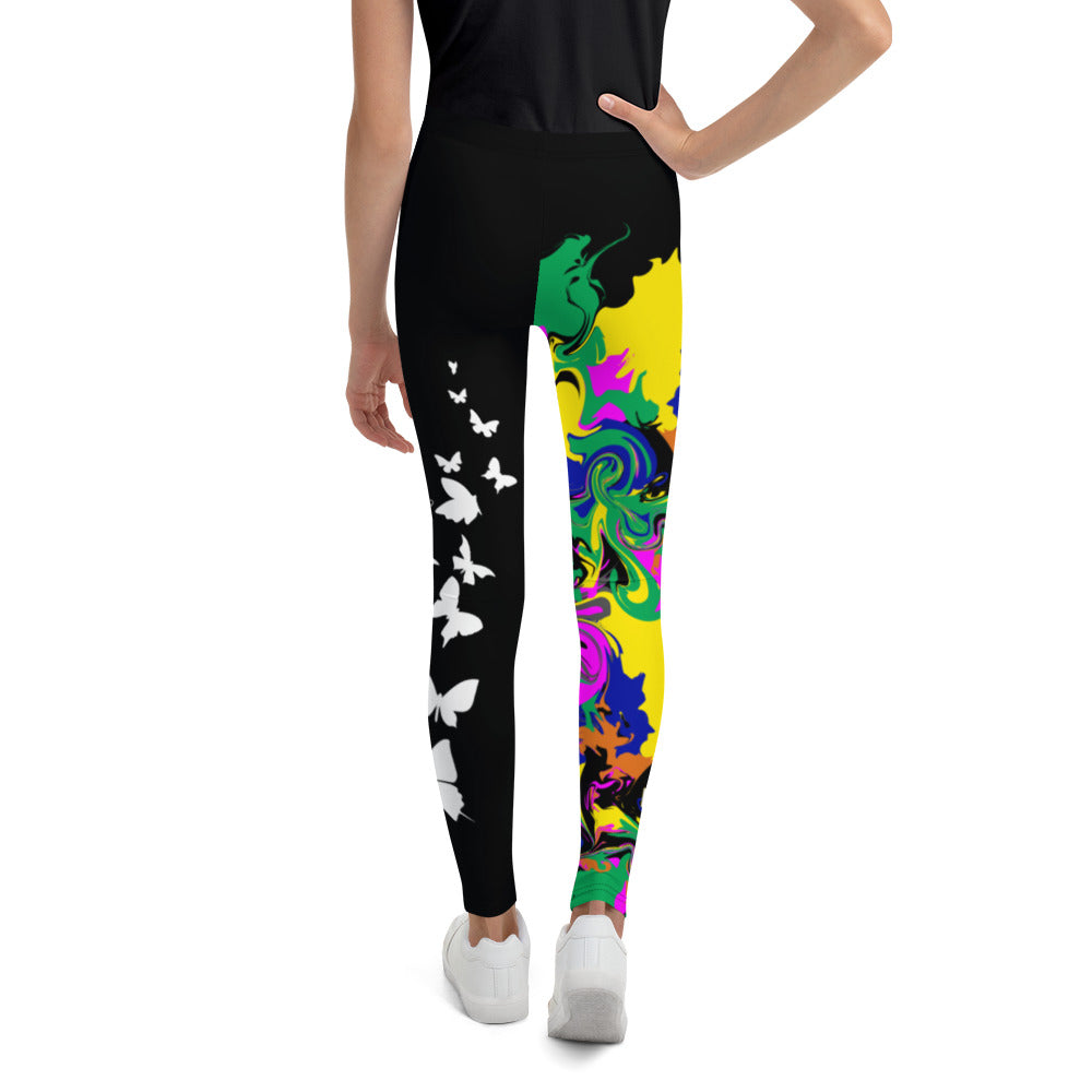 AfriBix Marble Camo Print Youth Leggings