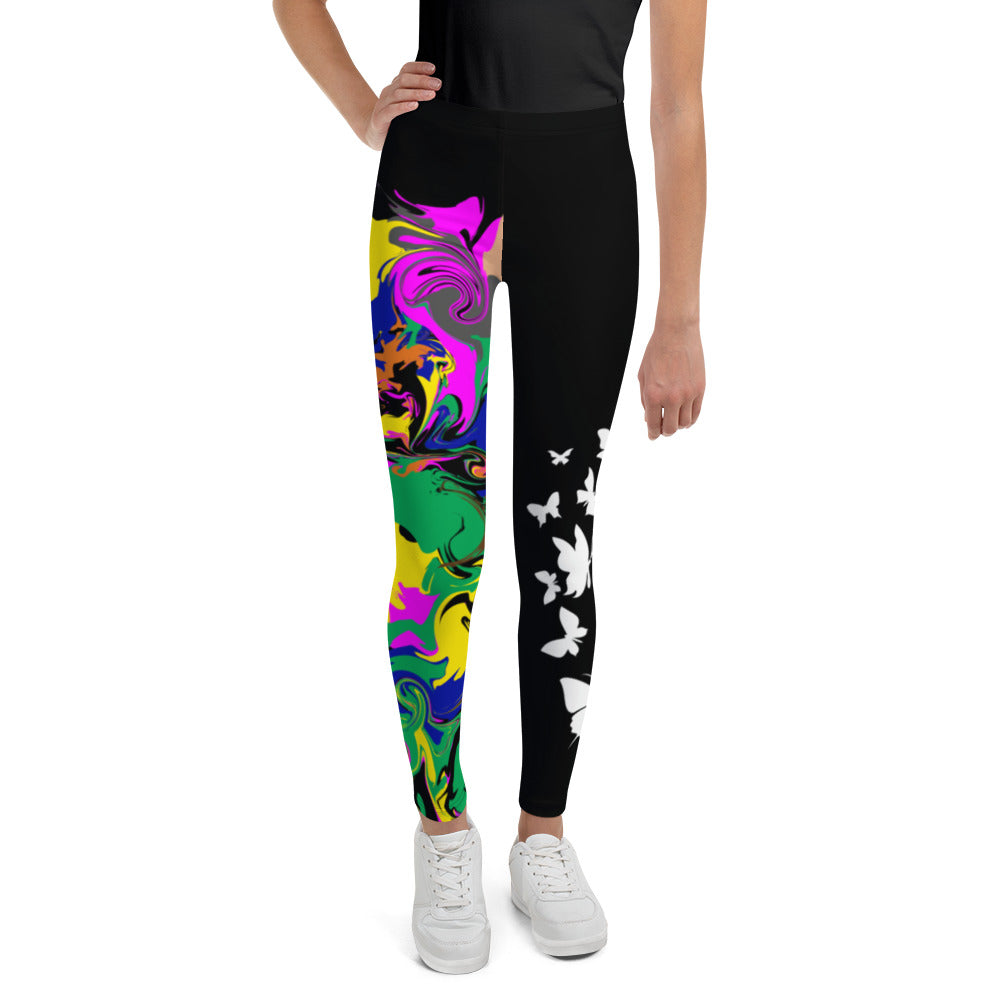 AfriBix Marble Camo Print Youth Leggings
