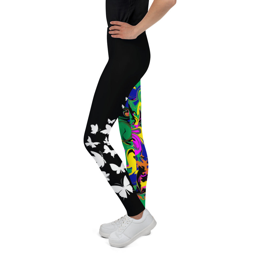 AfriBix Marble Camo Print Youth Leggings
