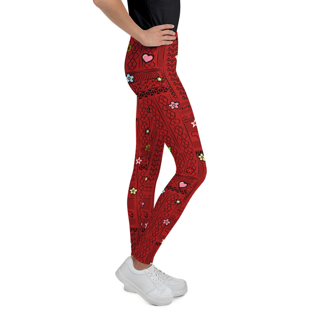 Tribal Print Celebration Youth Leggings