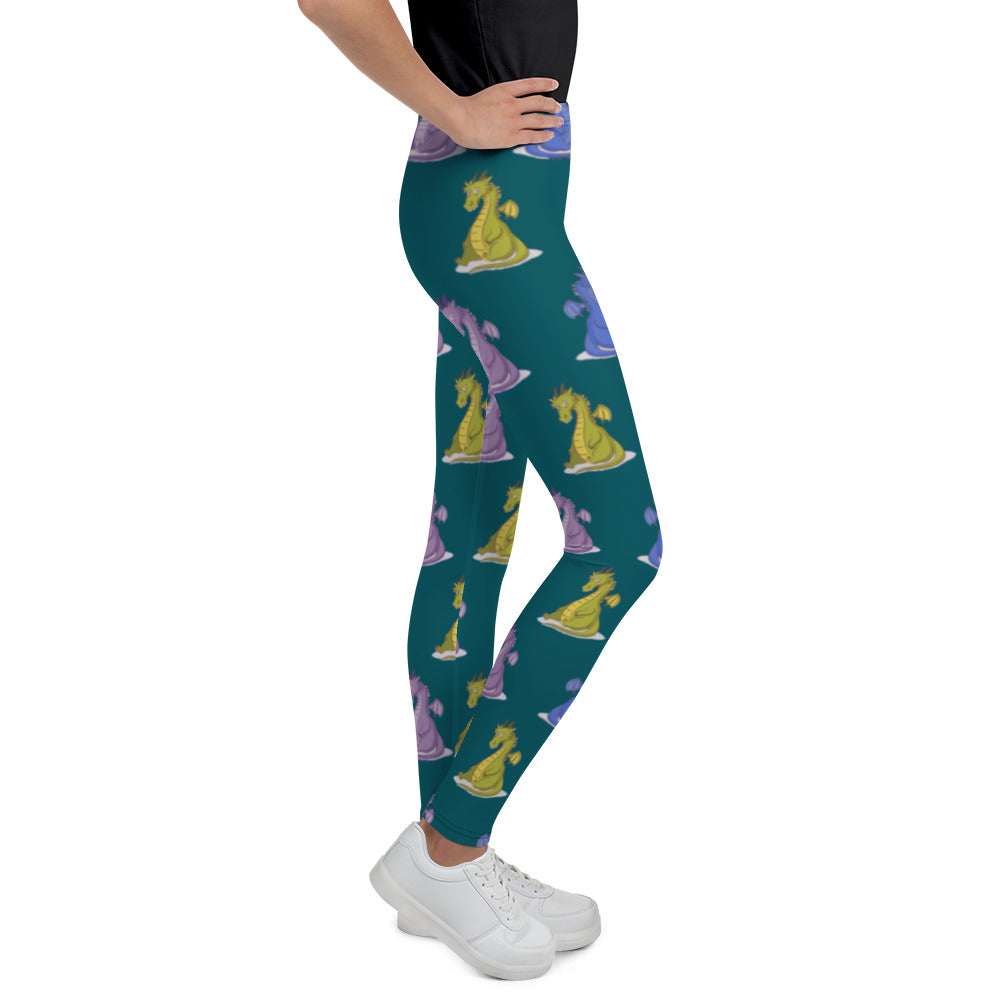 Cheerful Dino Youth Leggings