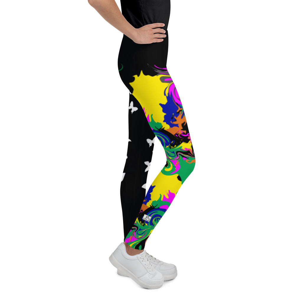 AfriBix Marble Camo Print Youth Leggings