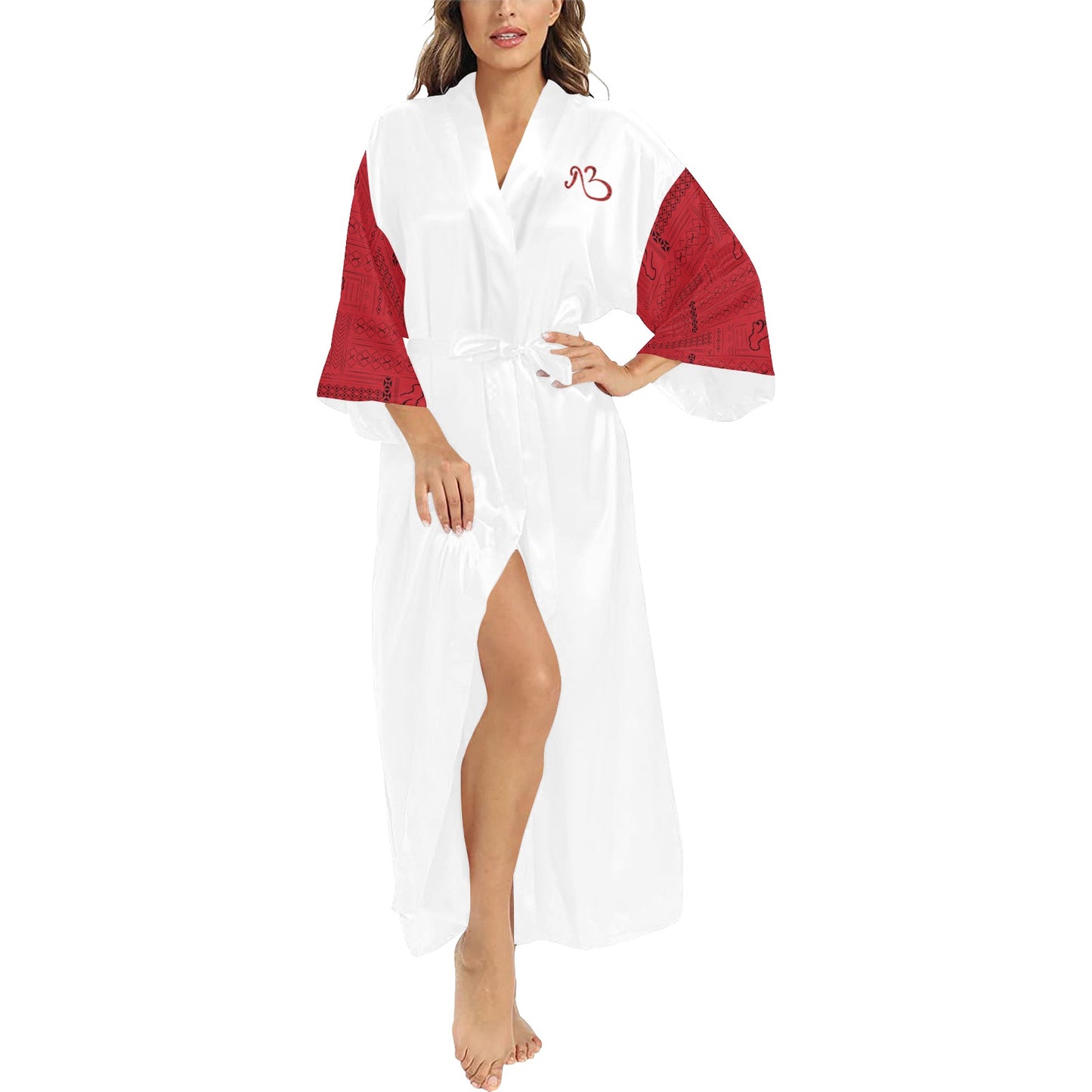 AfriBix Warrior Queen Long Kimono Silky Cover up Women's Robe