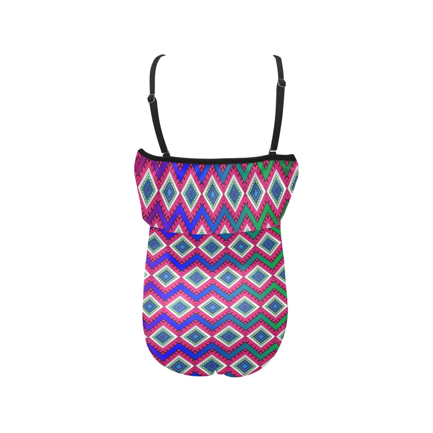 AfriBix Galaxy Print Girls Ruffle Kids Swimsuit