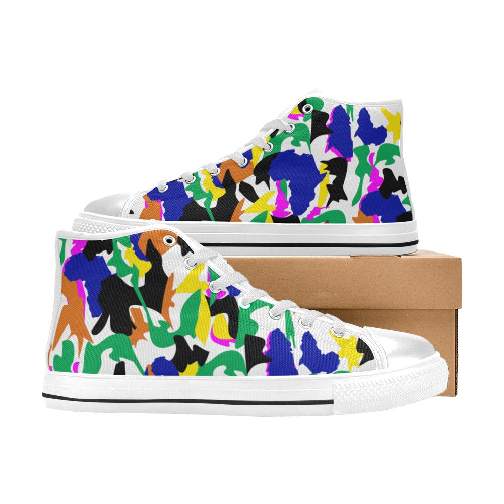 AfriBix Camo Women's Hightop Canvas