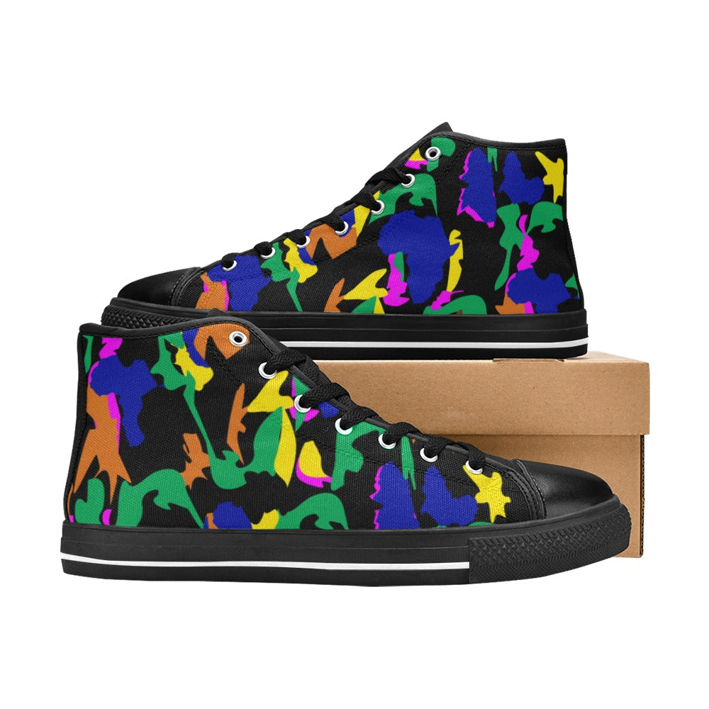 AfriBix Camo Women's Hightop Canvas