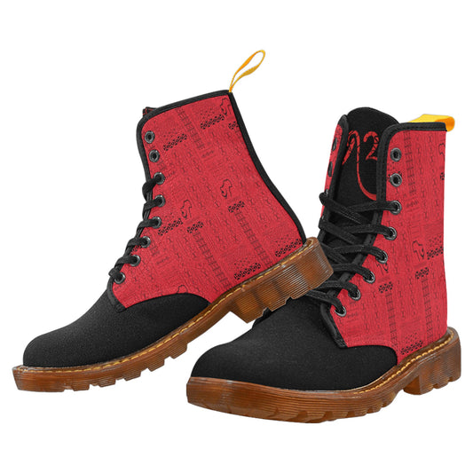 Tribal Print Women's  Lace Up Boots