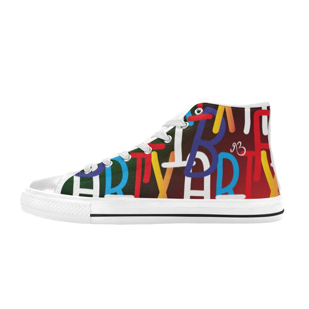 AfriBix Collage Women's Hightop Canvas