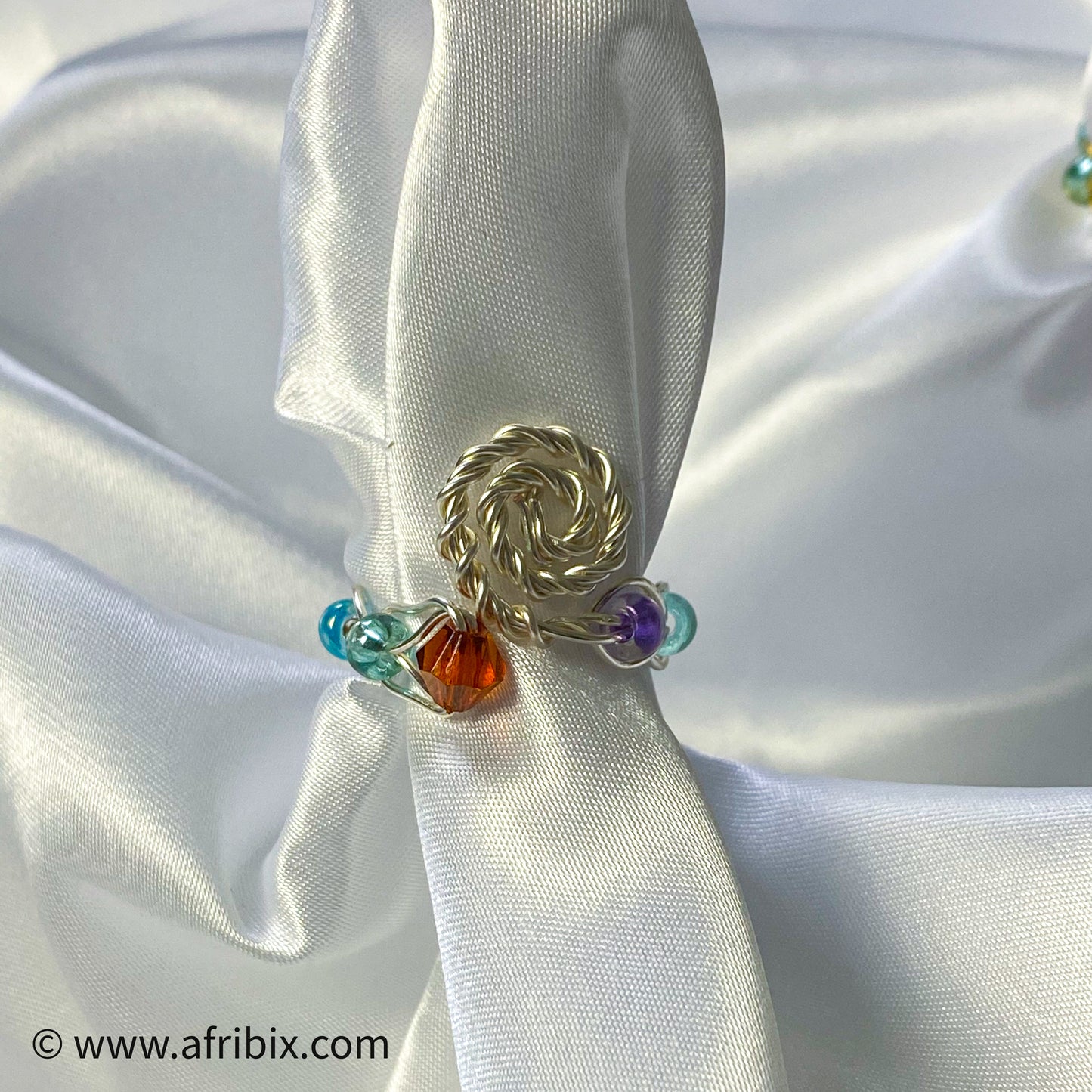 Celtic Love Knot Spiral Adjustable Ring