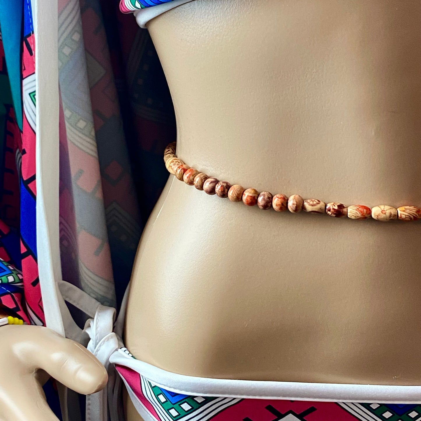 Eze Nwayi Natural Wood Belly Chain Waist Beads