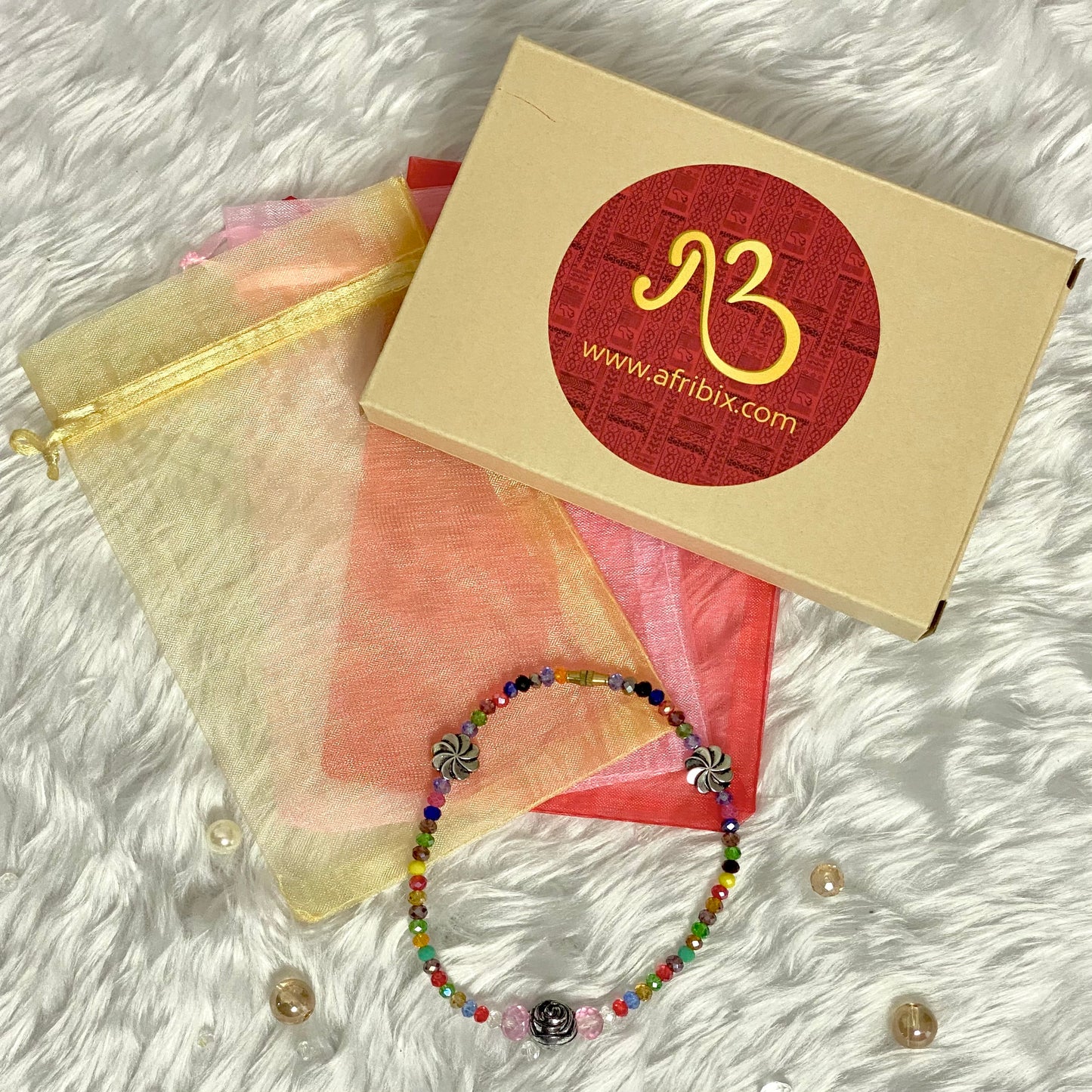 Kente Multi Coloured Belly Chain Waist Beads