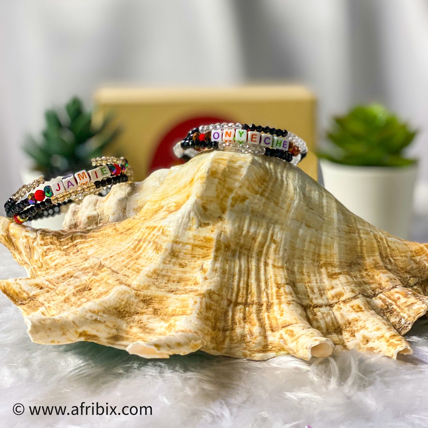 Personalised Crystal Entangled Spiral Bracelet