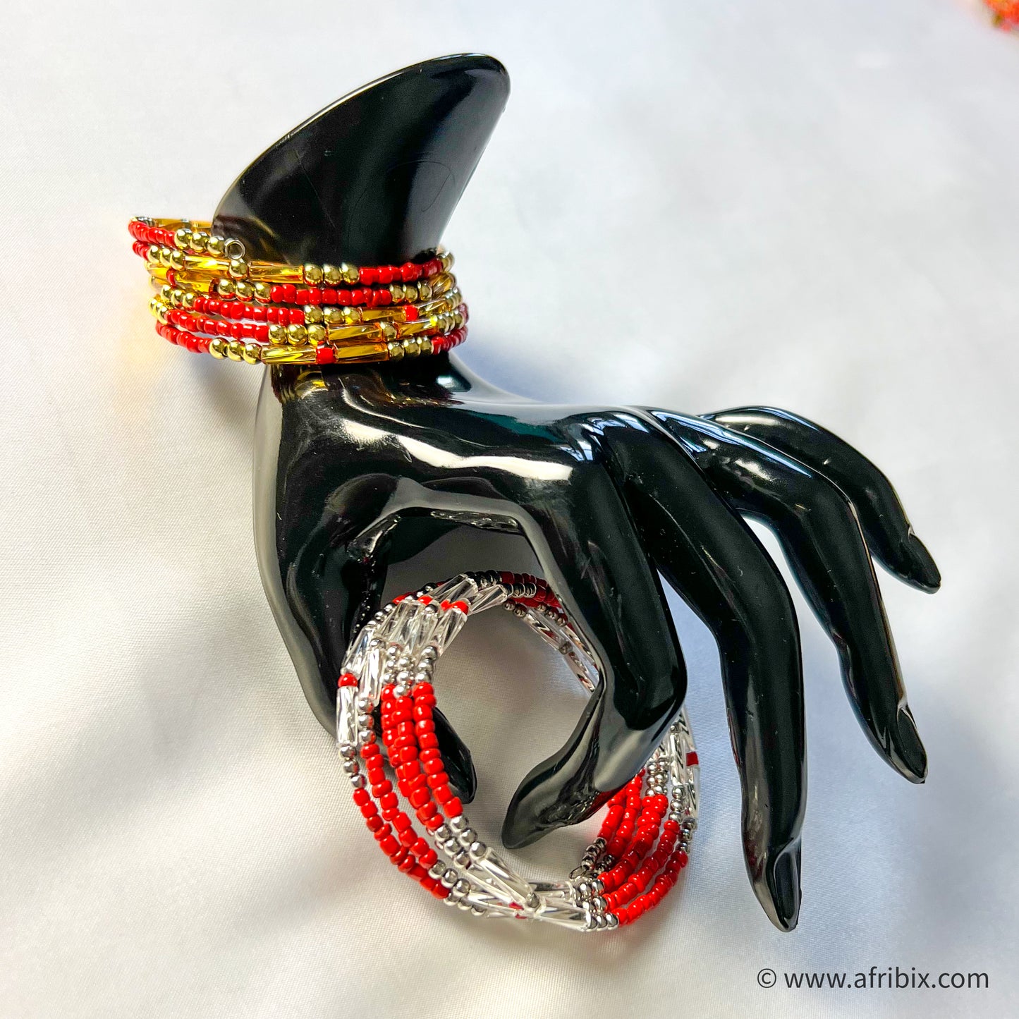 Gold and Silver Coral Bracelet