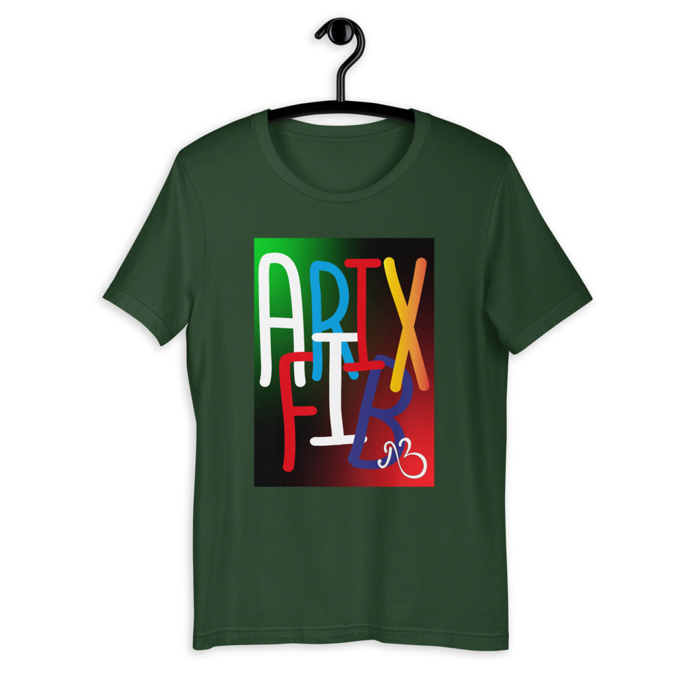 AfriBix Collage Galaxy Print Short-Sleeve Unisex T-Shirt