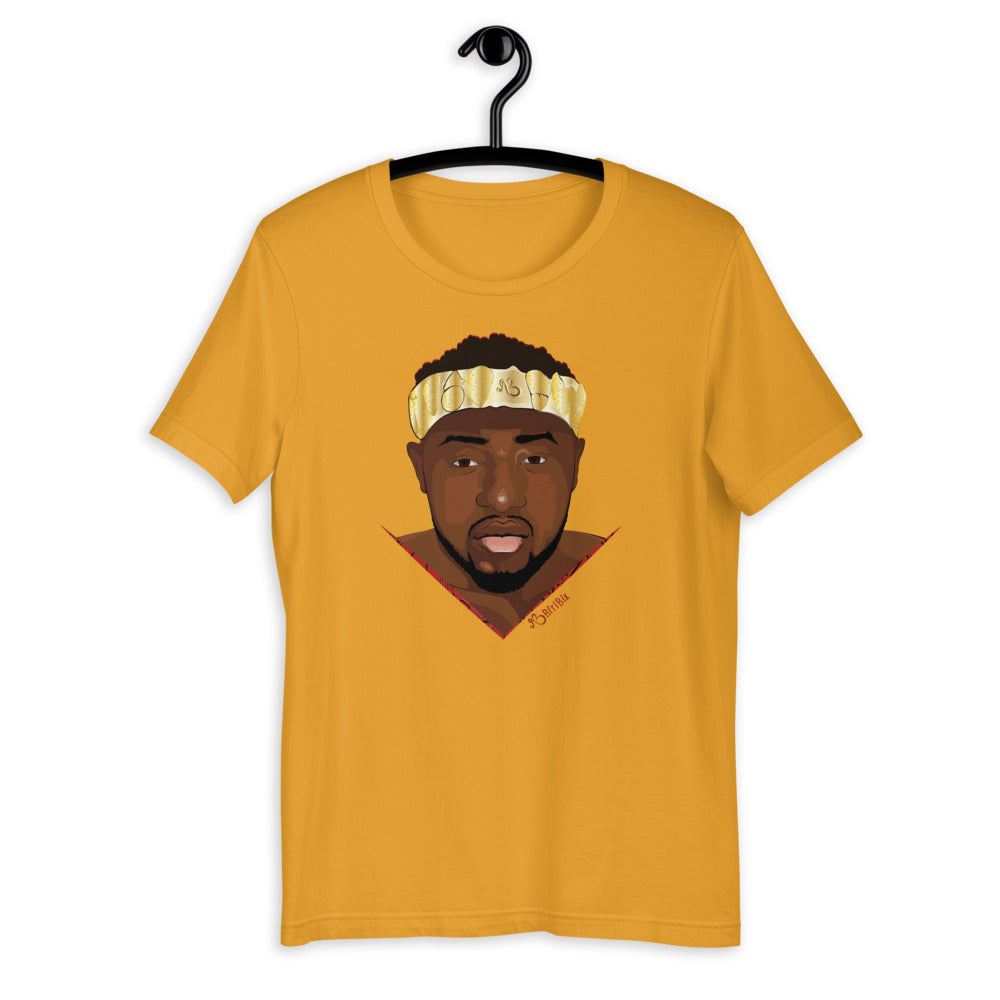 AfriBix Warrior African King Portrait Short-Sleeve Unisex T-Shirt