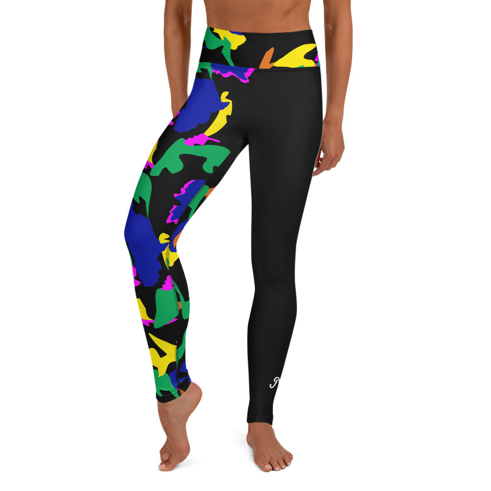 AfriBix Camo Part Noir Leggings
