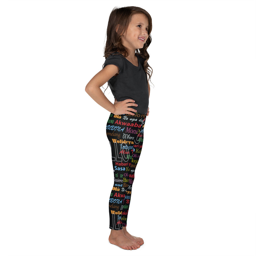 Hello Print Kid's Leggings