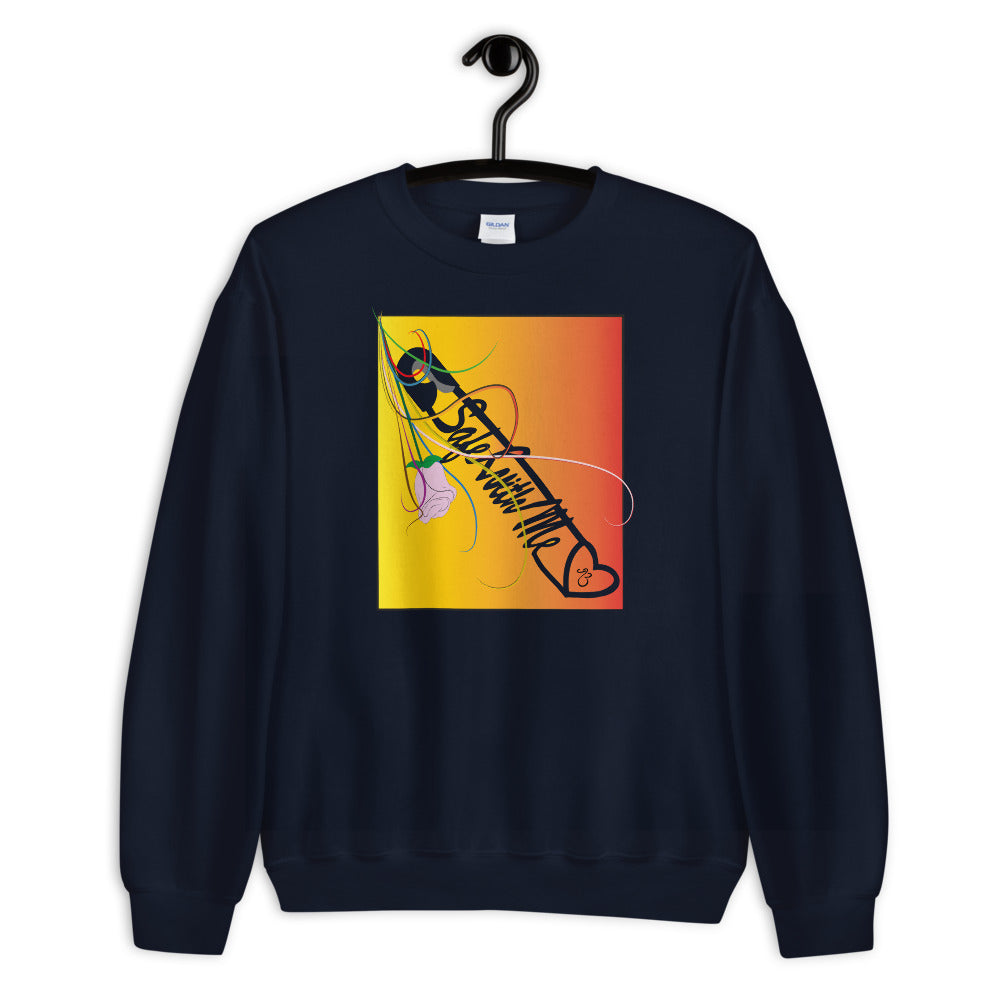 Safe With Me Unisex Crew Neck Long Sleeve Pullover Sweatshirt
