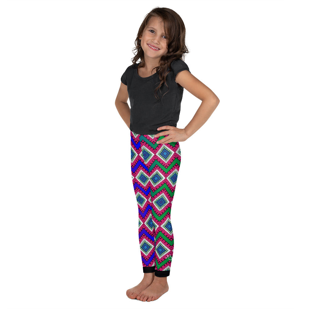 Quadrangle Print Kid's Leggings